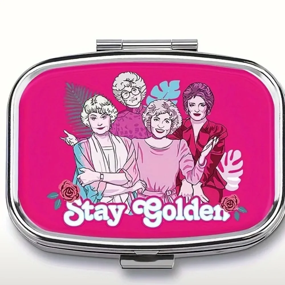 NEW| Pill Box Stay Golden Girls Portable Pill Case Medicine Trinket Organizer